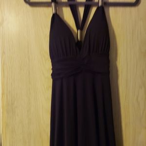 Slinky Black Maxie dress L